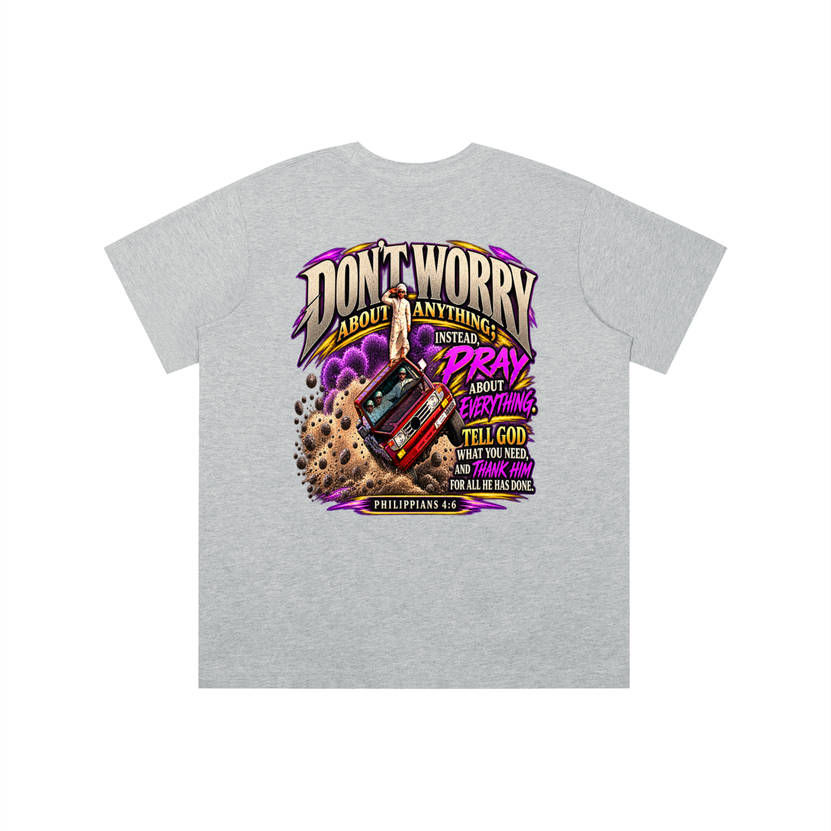 PHILIPPIANS 4:6 NLT youth T-shirt