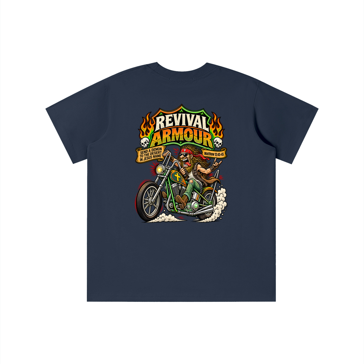 REVIVAL ARMOUR SEND A DEMON TO THE DESERT IN JESUS NAME [MATTHEW 12:43-45] youth' T-shirt