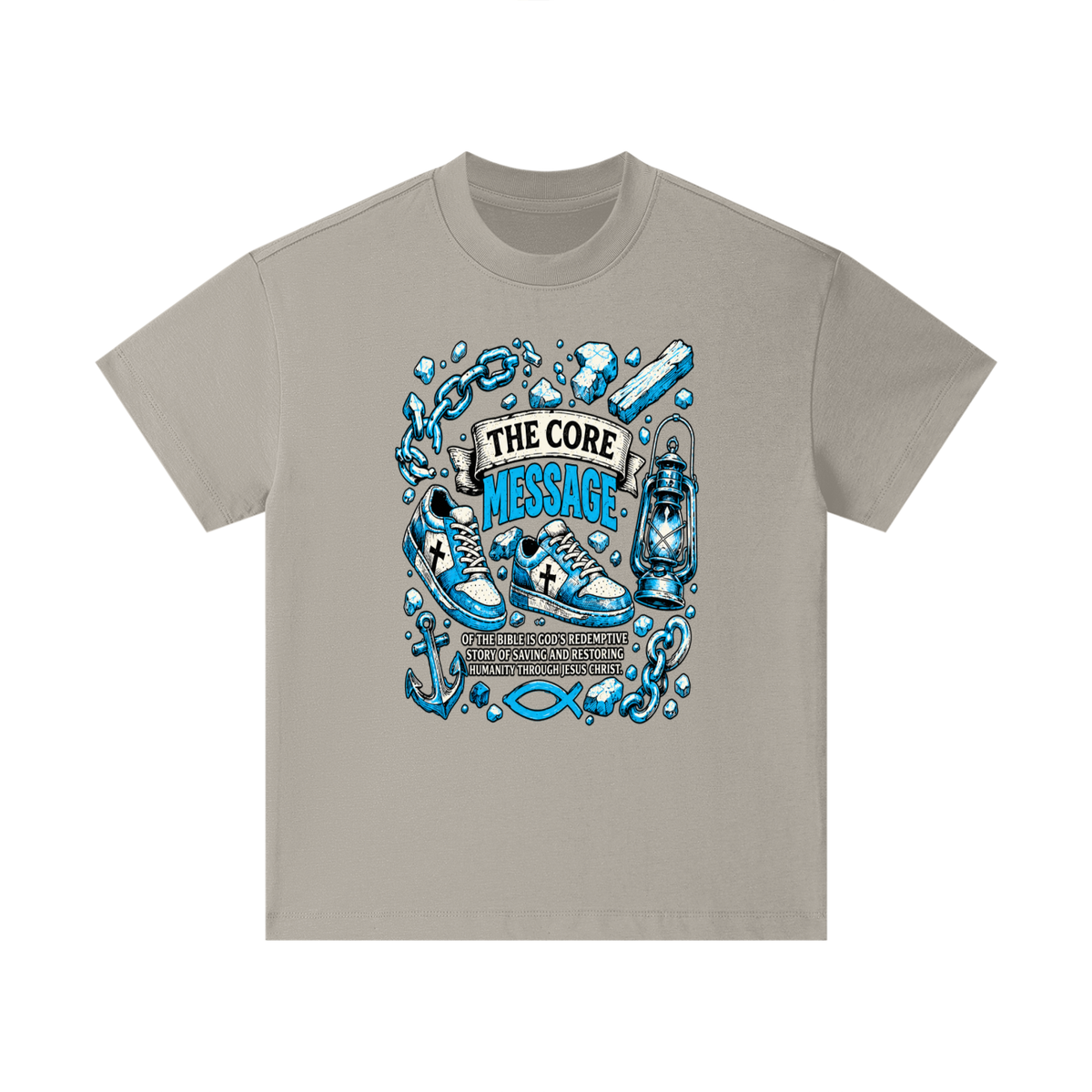 the core message of the bible is God's redemptive story of saving and restoring humanity through Jesus Christ. Kids T-Shirt