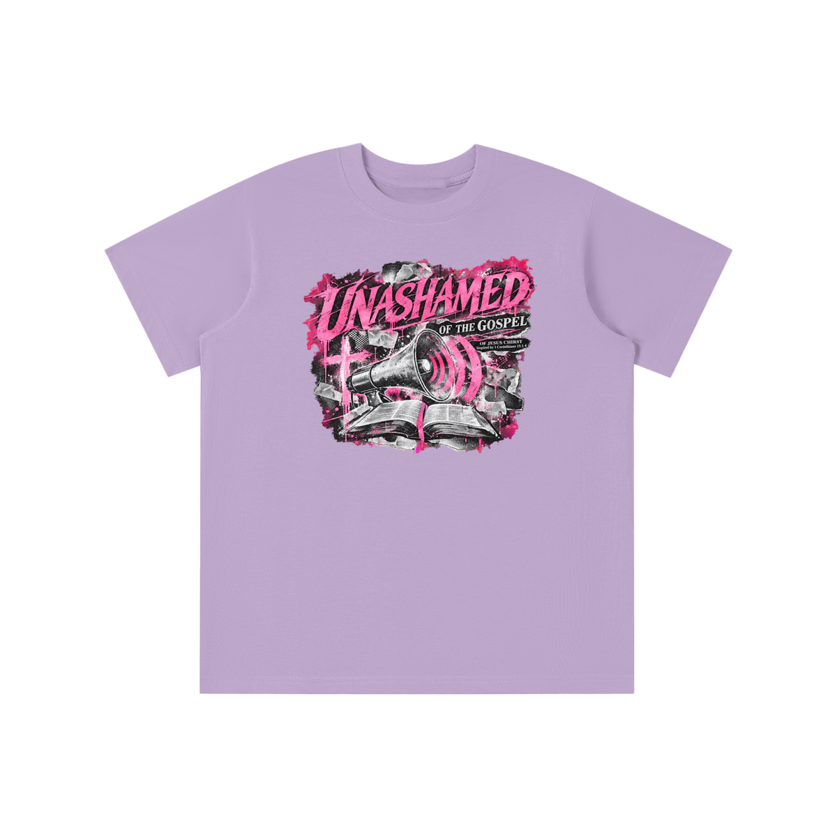 UNASHAMED OF THE GOSPEL OF JESUS CHIRST Inspired by 1 Corinthians 15:1-4 youth T-shirt
