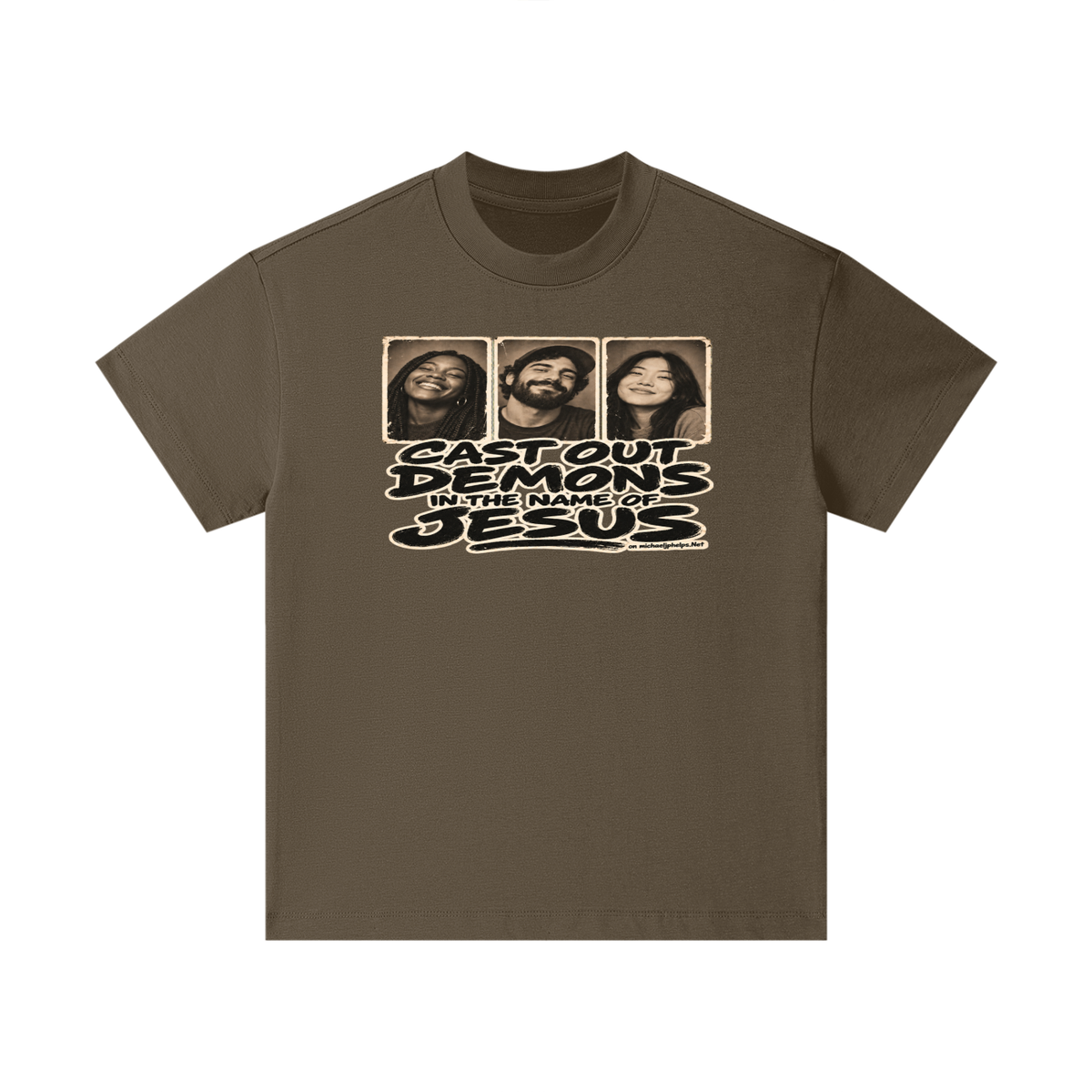Cast out demons in the name of Jesus on Michaeljphelps.Net Kids T-Shirt