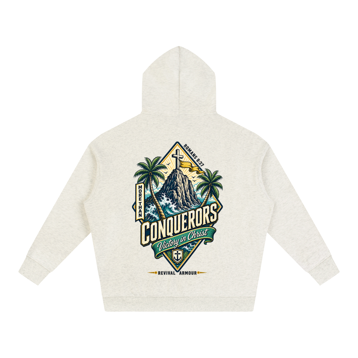 More than conquerors victory in Christ Hoodie