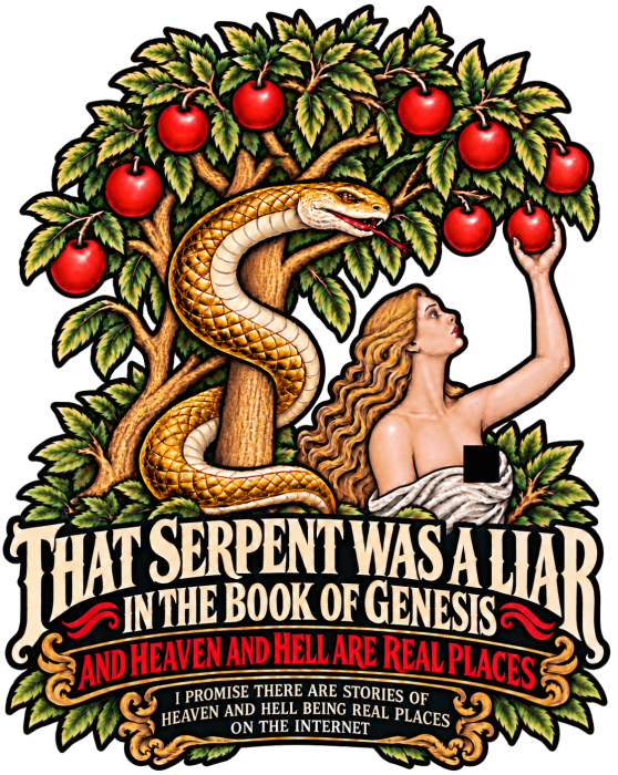 REVIVAL ARMOUR THAT SERENT WAS A LIAR IN THE BOOK OF GENESIS AND HEAVEN AND HELL ARE REAL PLACES I PROMISE THESE ARE STORIES OF HEAVEN AND HELL BEING REAL PLACES ON THE INTERNET Kids T-Shirt