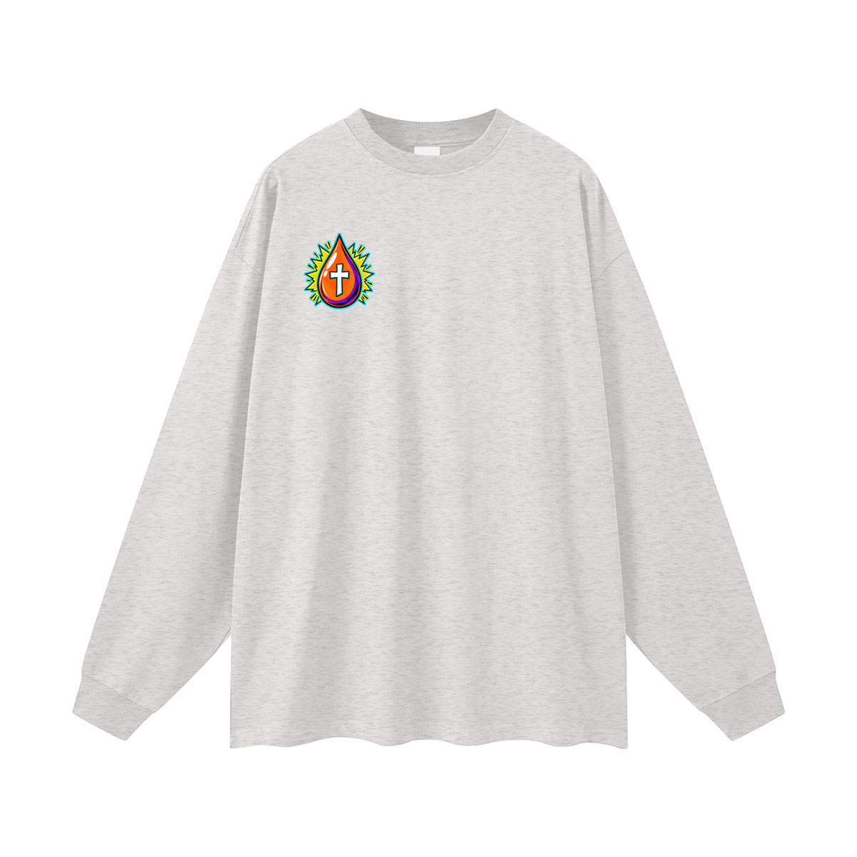 JESUS DIED ONCE BACKED UP BY Romans 6:9-10 Long Sleeve T-Shirt