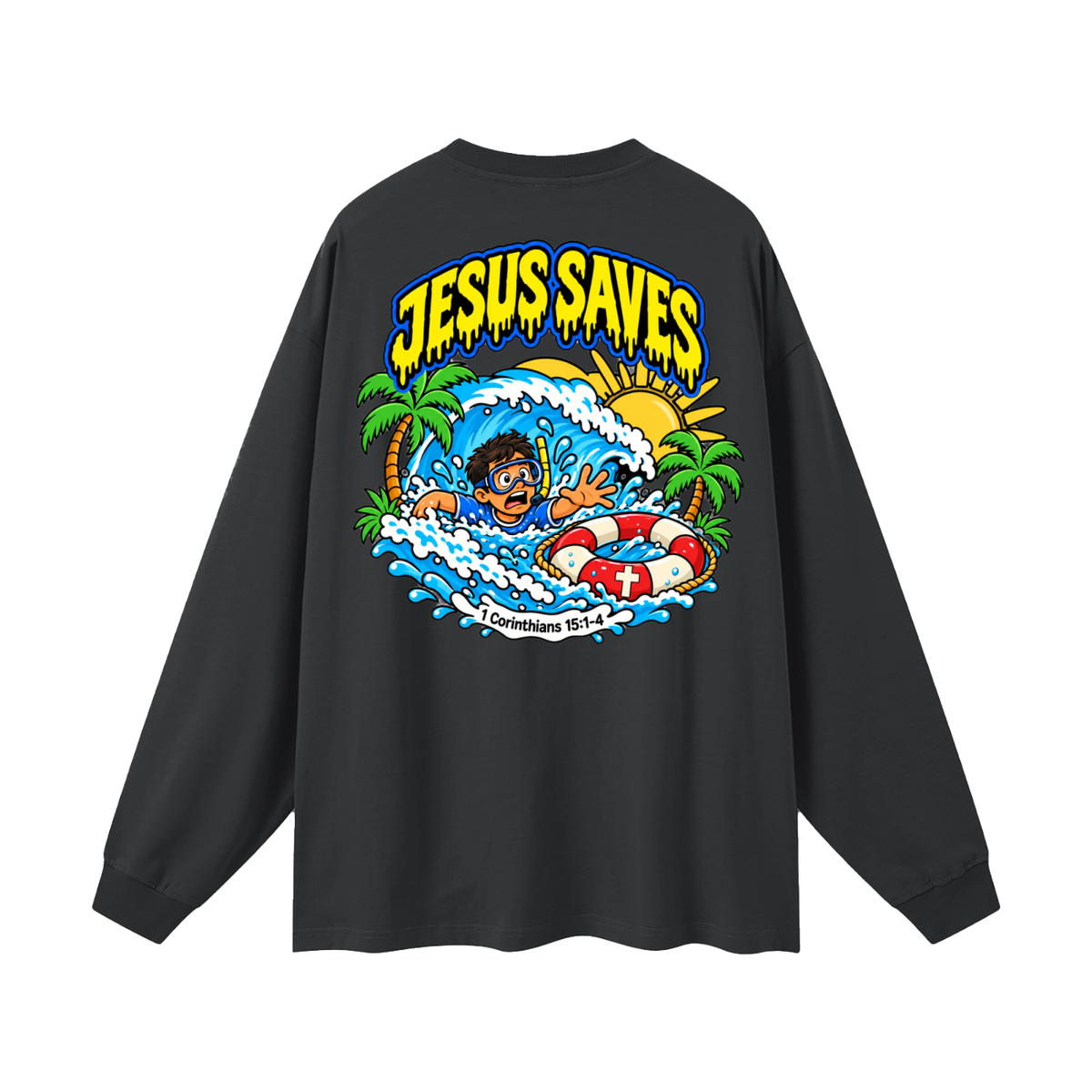 Jesus saves Long Sleeve T-Shirt