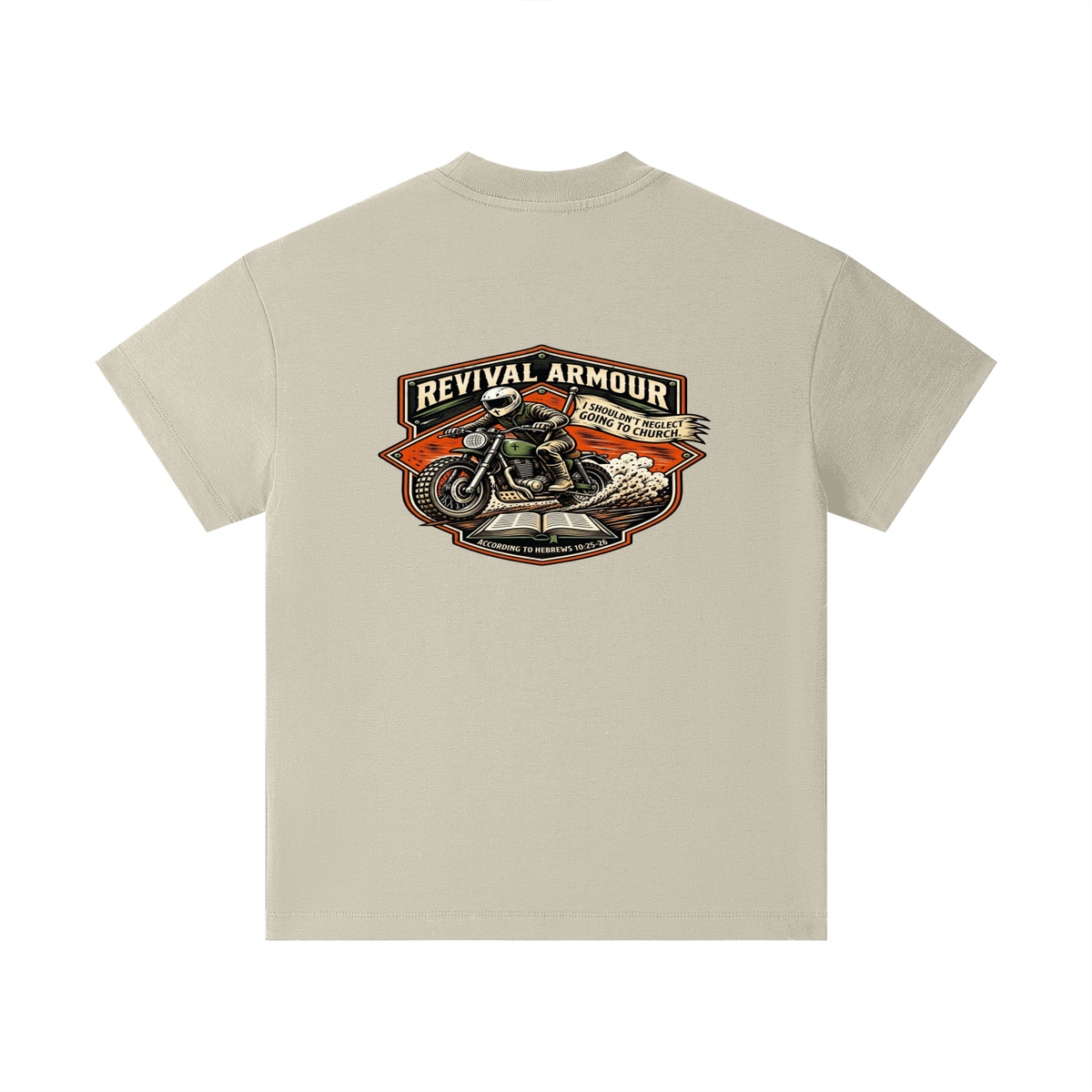 THE WAGE OF SIN IS DEATH REVIVAL ARMOUR I SHOULDN'T NEGLECT GOING TO CHURCH. ACCORDING TO HEBREWS 10:25-26 Kids T-Shirt