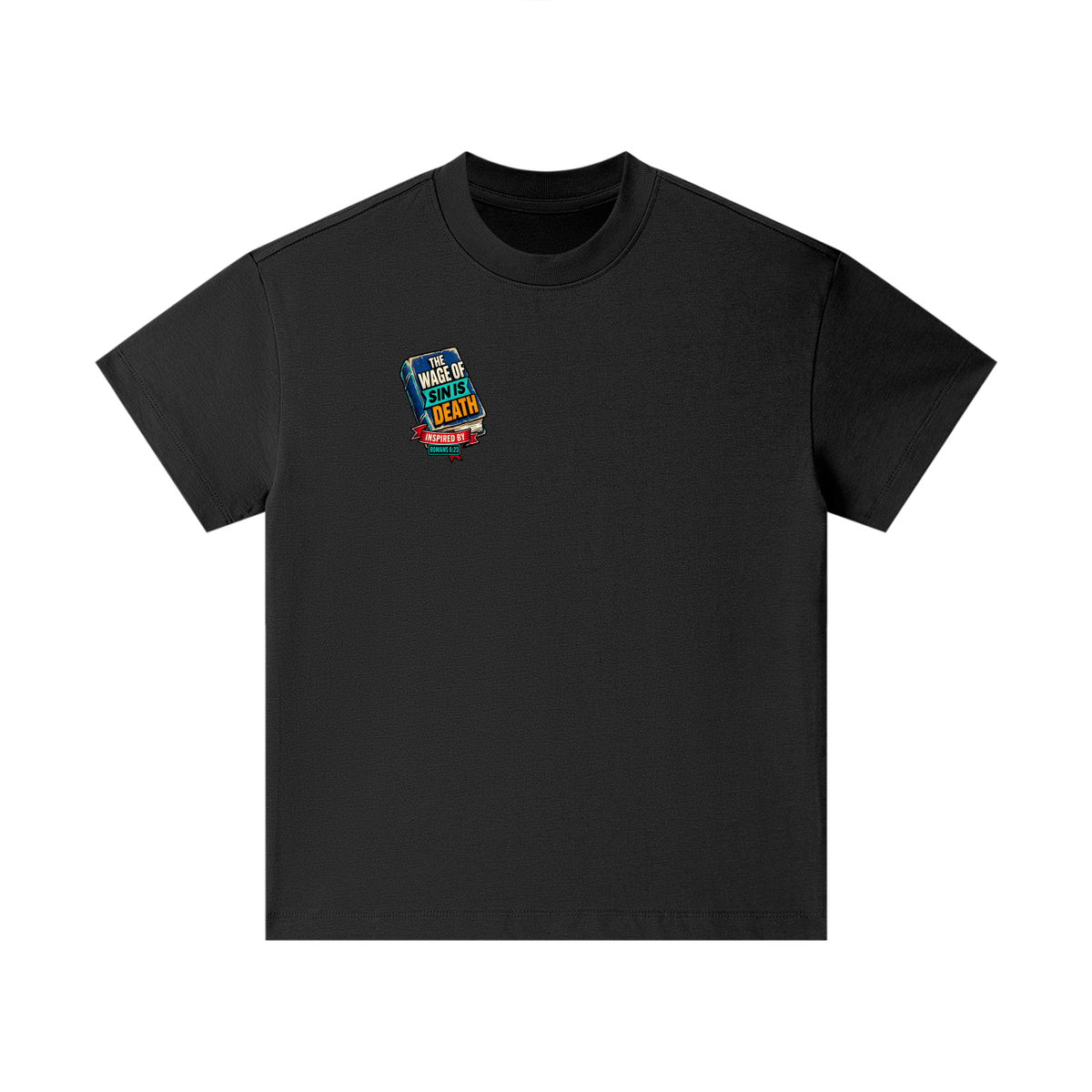 THE WAGE OF SIN IS DEATH INSPIRED BY ROMANS 6:23 PAID IN FULL INSPIRED BY JAMES 2:10 & ROMANS 3:24-26 Kids T-Shirt
