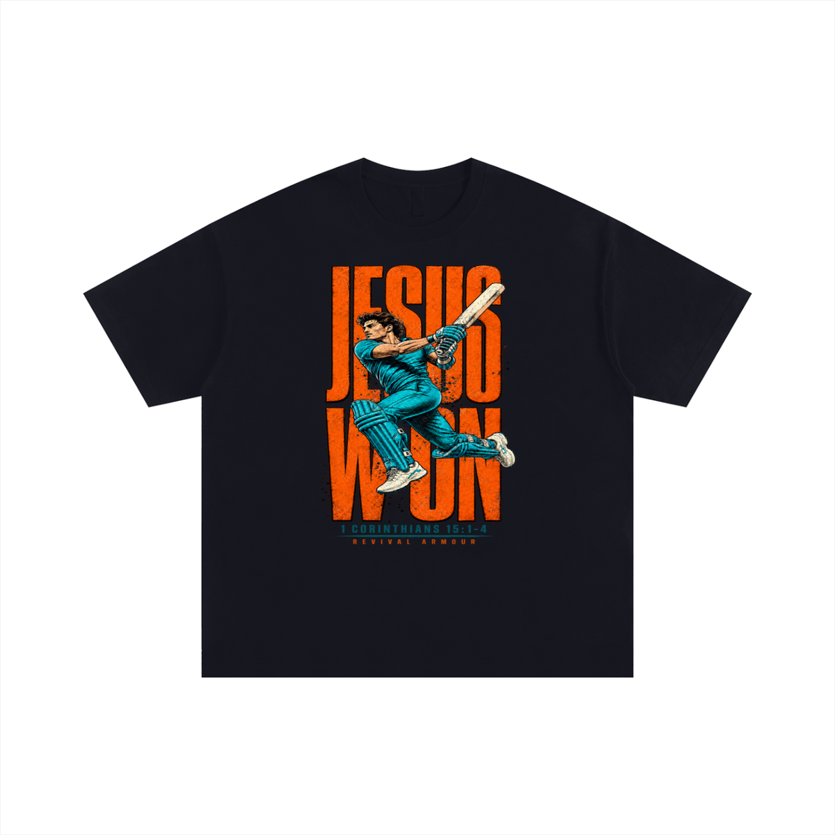 JESUS WON 1 CORINTHIANS 15:1-4 REVIVAL ARMOUR T-Shirt