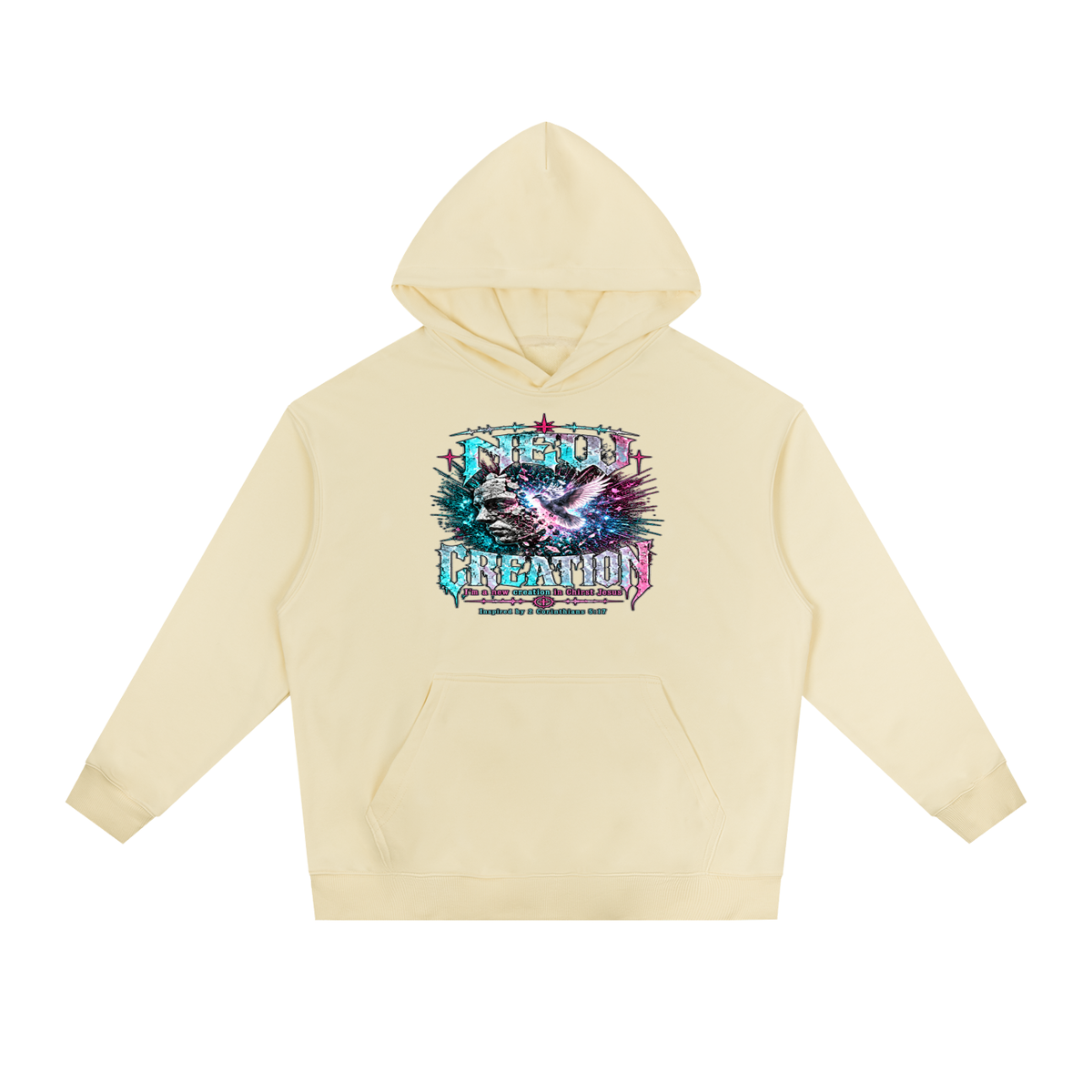 NEW CREATION I'm a new creation in Chirst Jesus Inspired by 2 Corinthians 5:17 Hoodie