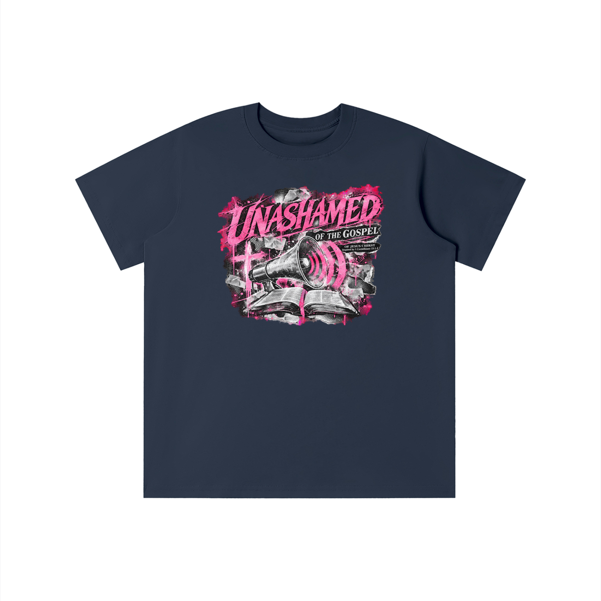 UNASHAMED OF THE GOSPEL OF JESUS CHIRST Inspired by 1 Corinthians 15:1-4 youth T-shirt