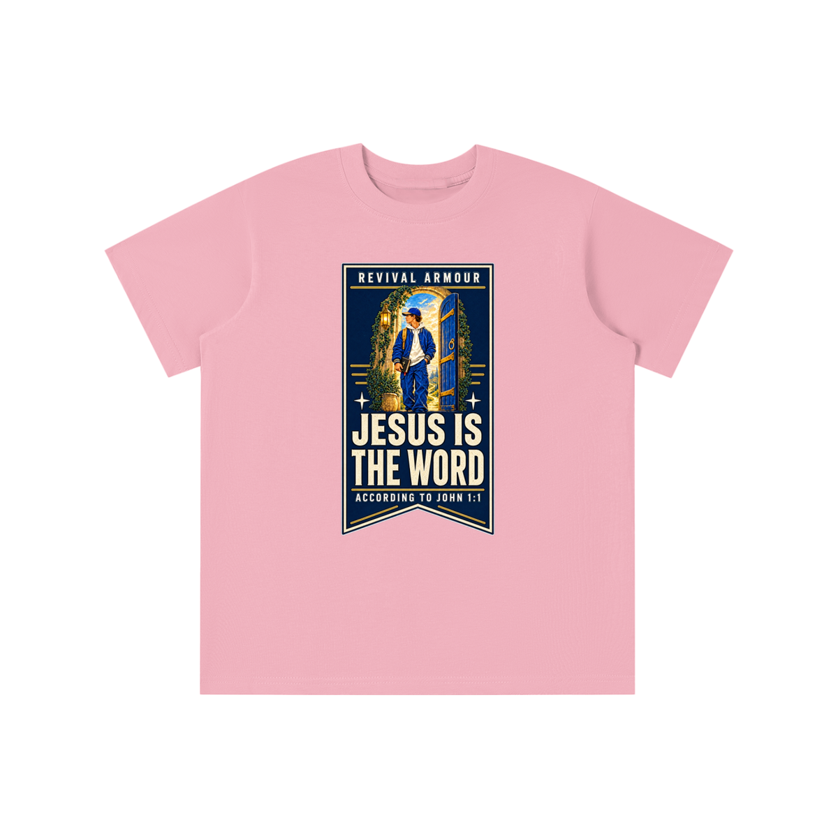 JESUS IS THE WORD ACCORDING TO JOHN 1:1 youth T-shirt