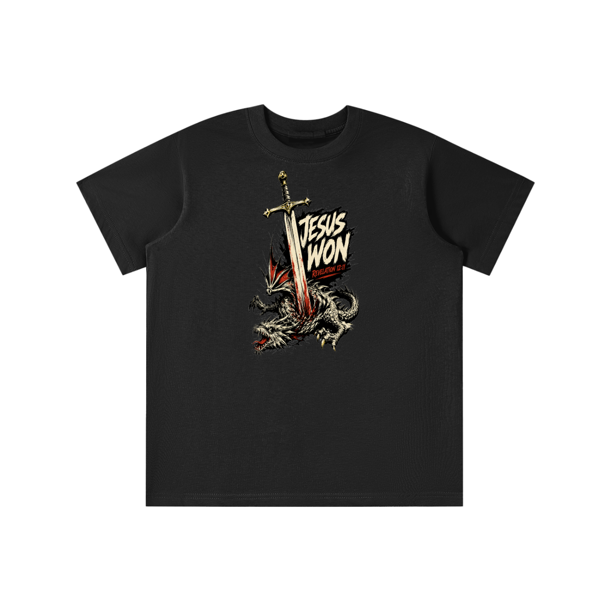Jesus Won Revelation 12:11 youth T-shirt