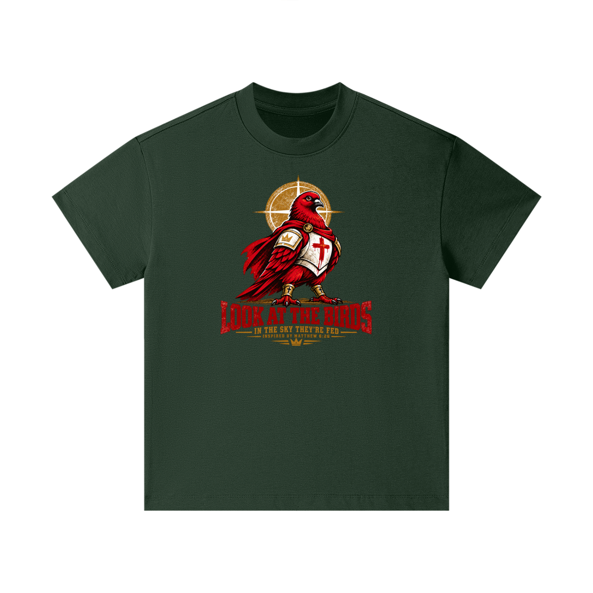 LOOK AT THE BIRDS IN THE SKY THEY'RE FED INSPIRED BY MATTHEW 6:26 Kids T-Shirt