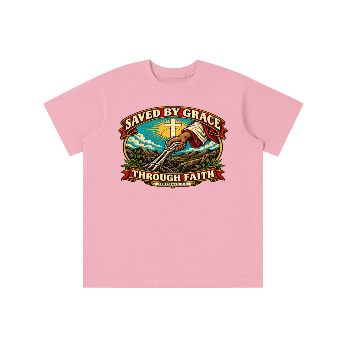 Saved by Grace through Faith youth T-shirt