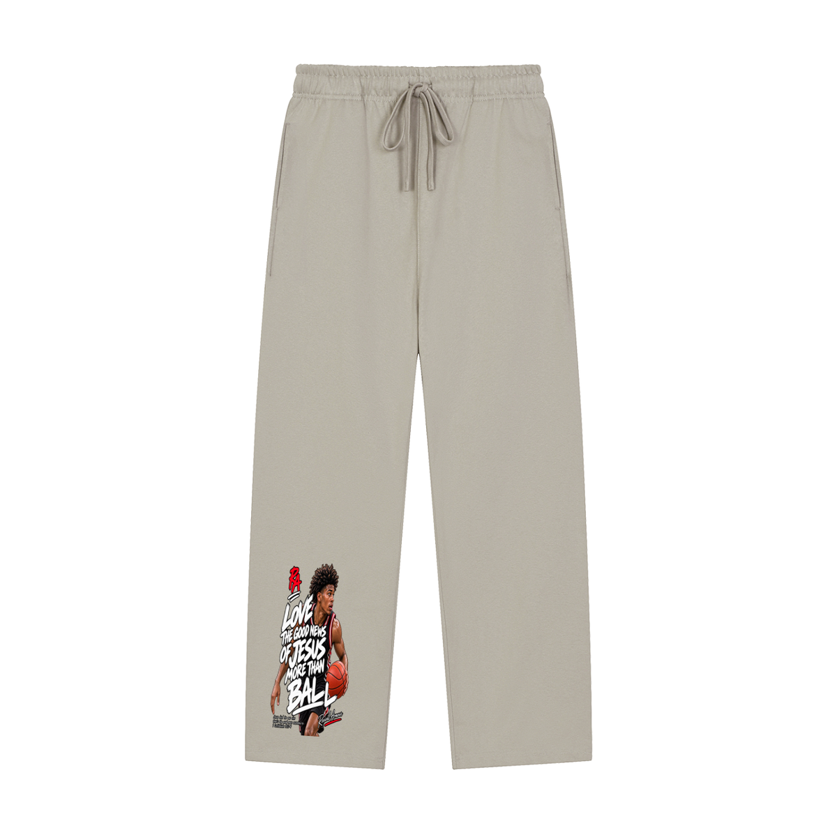 LOVE THE GOOD NEWS OF JESUS MORE THAN BALL Sweatpants