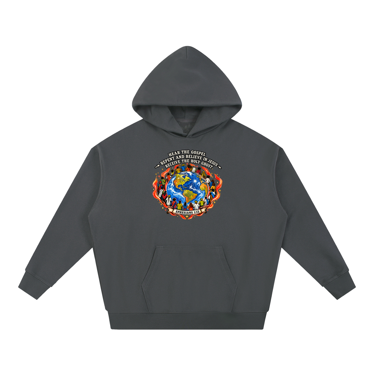 Hear the Gospel > repent and believe in Jesus > Receive the Holy Ghost Hoodie