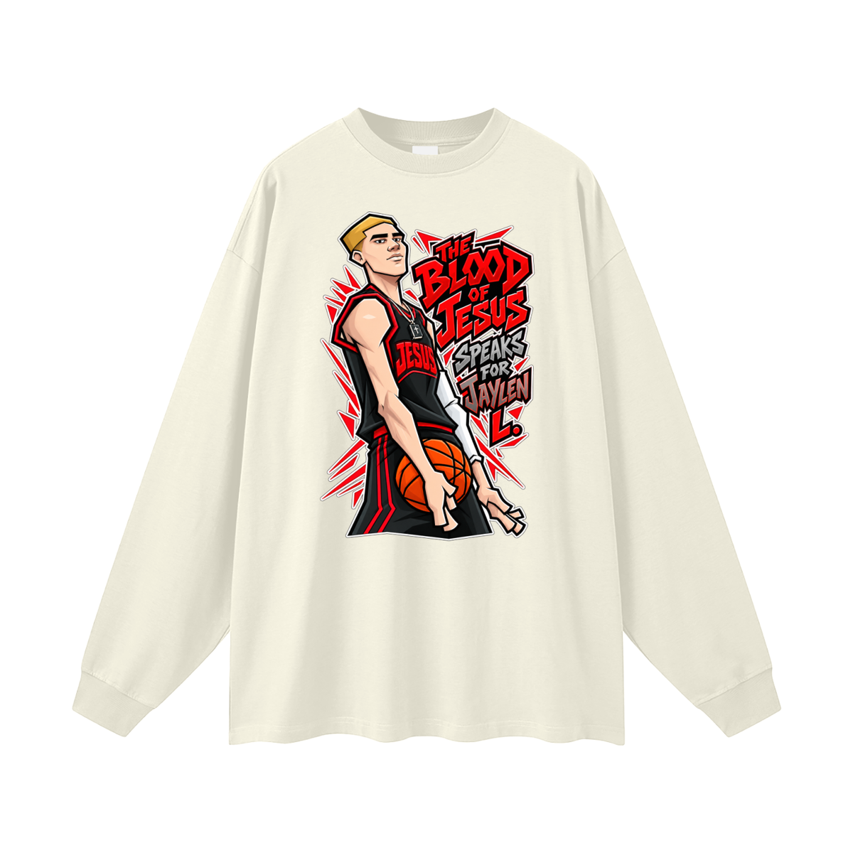THE BLOOD OF JESUS SPEAKS FOR JAYLEN L. Long Sleeve T-Shirt