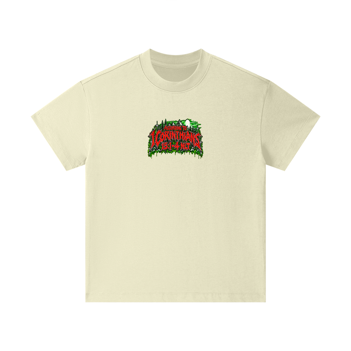 ACCORDING TO 1 CORINTHIANS 15:1-4 NLT THE GOOD NEWS IS JESUS CHRIST DIED FOR OUR SINS HEAVEN AND HELL ARE PLACES Kids T-Shirt