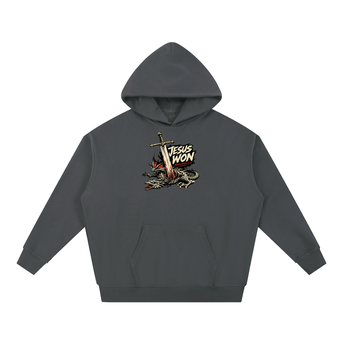 Jesus Won Revelation 12:11 Hoodie