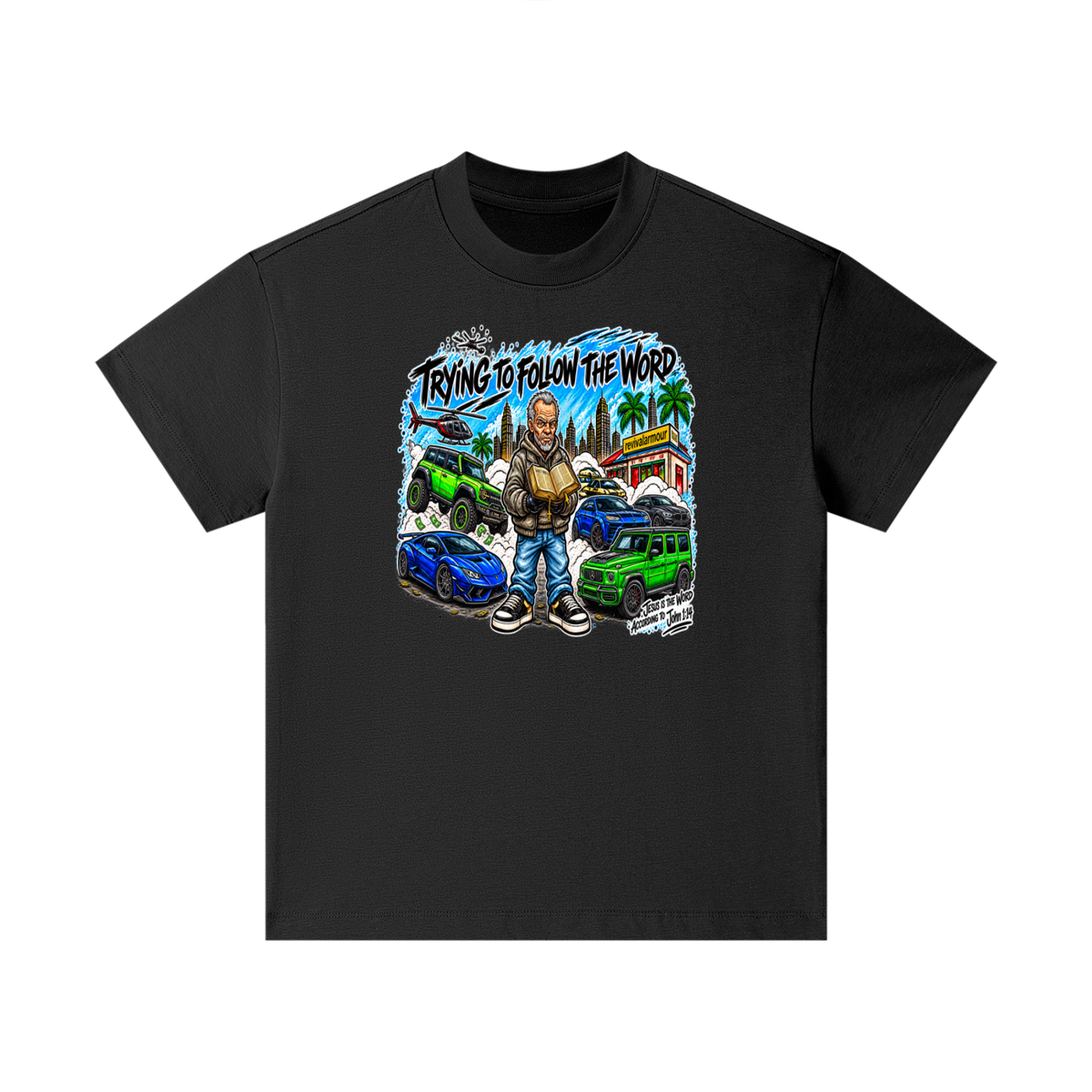 TRYING TO FOLLOW THE WORD Kids T-Shirt