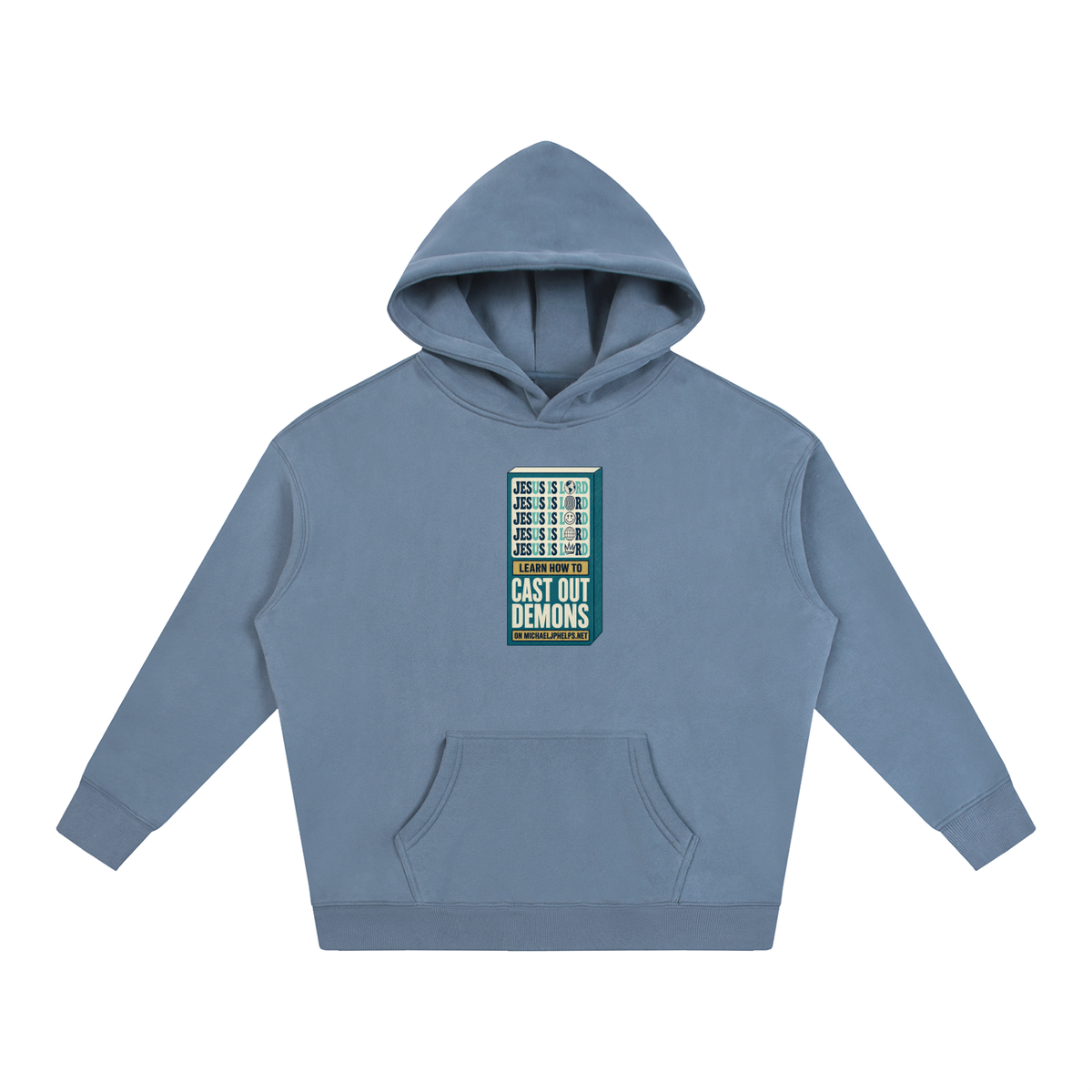 Jesus is Lord 5x Learn how to cast out demons on MICHAELJPHELPS.NET Hoodie