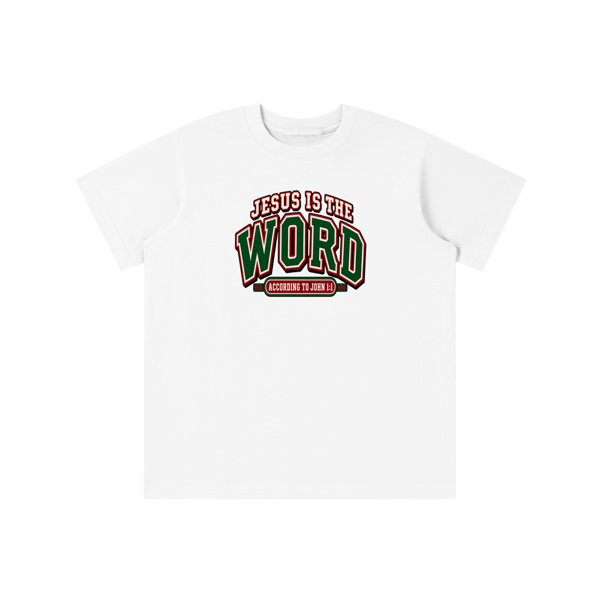 JESUS IS THE WORD ACCORDING TO JOHN 1:1 youth T-shirt