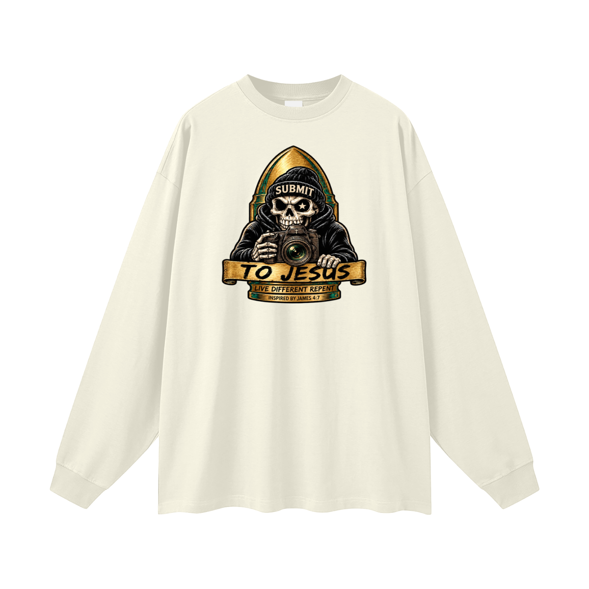 SUBMIT TO JESUS LIVE DIFFERENT REPENT INSPIRED BY JAMES 4:7 Long Sleeve T-Shirt