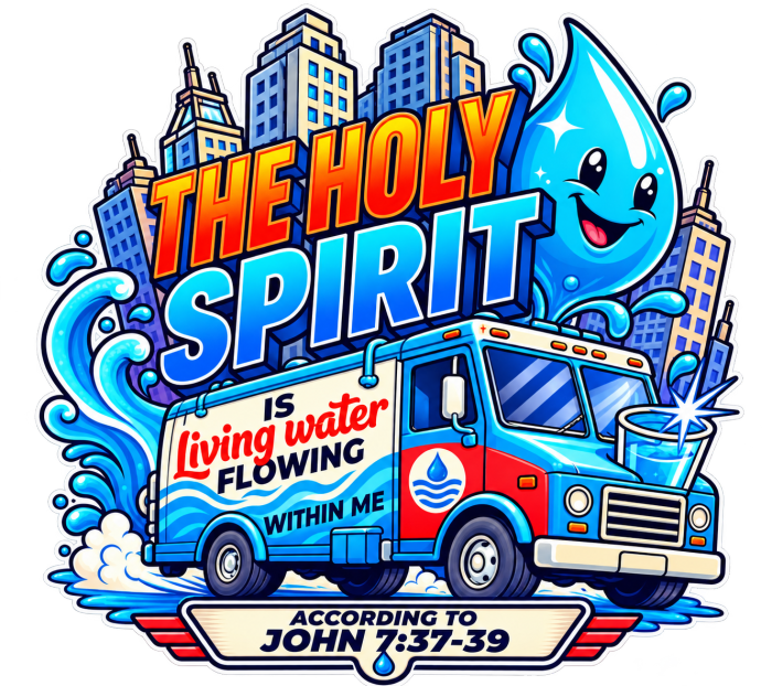 THE HOLY SPIRIT IS LIVING WATER FLOWING WITHIN ME ACCORDING TO JOHN 7:37-39 Hoodie