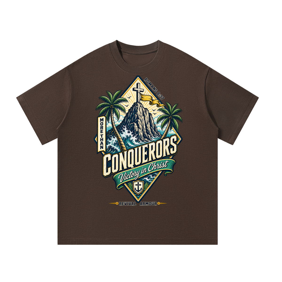 More than conquerors victory in Christ T-Shirt