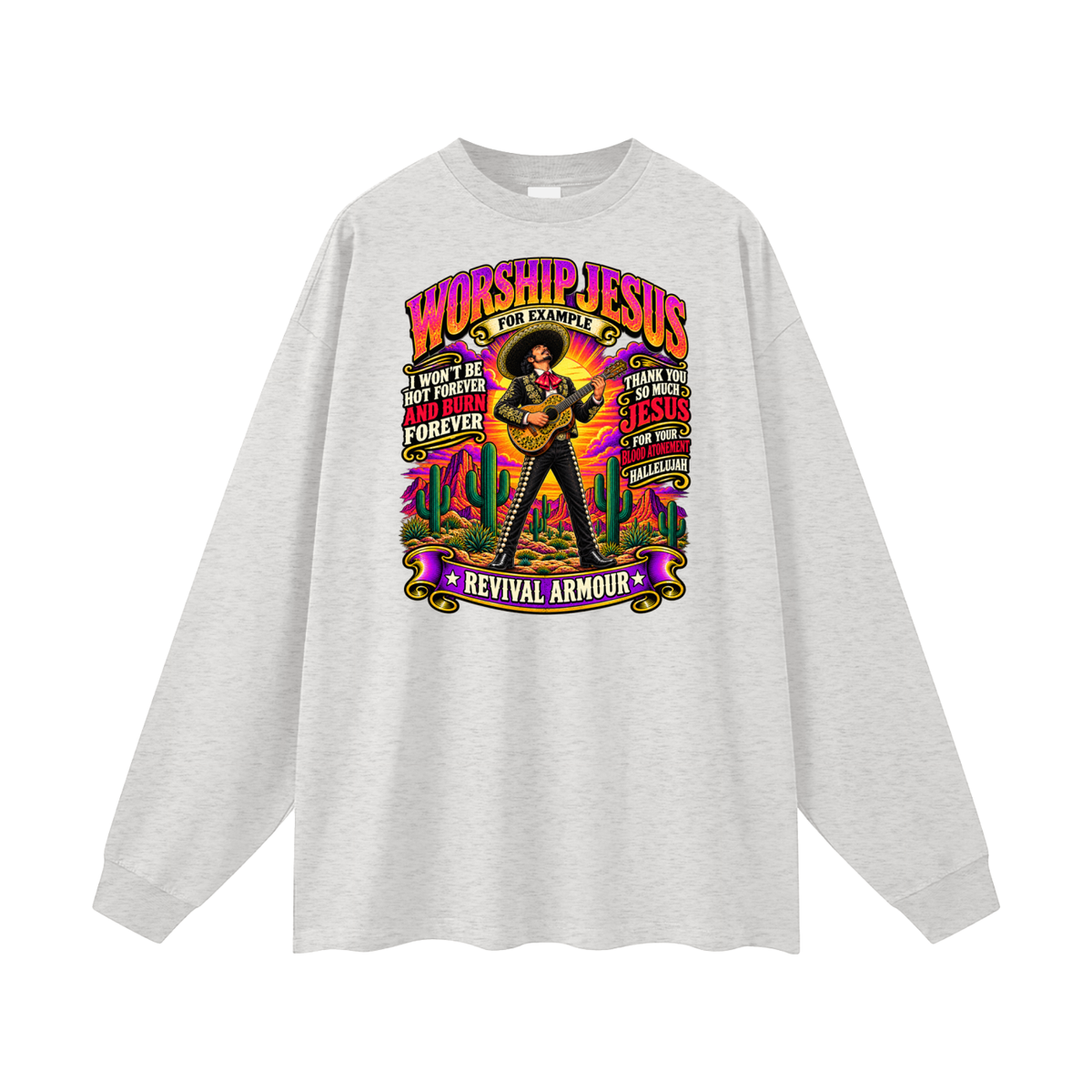WORSHIP JESUS revival armour Long Sleeve T-Shirt