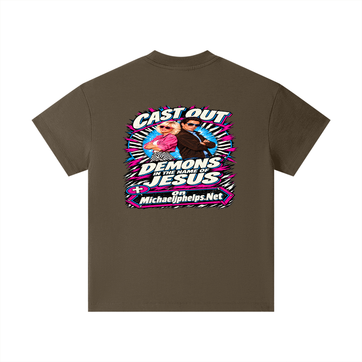 Cast out demons in the name of Jesus on Michaeljphelps.Net Kids T-Shirt