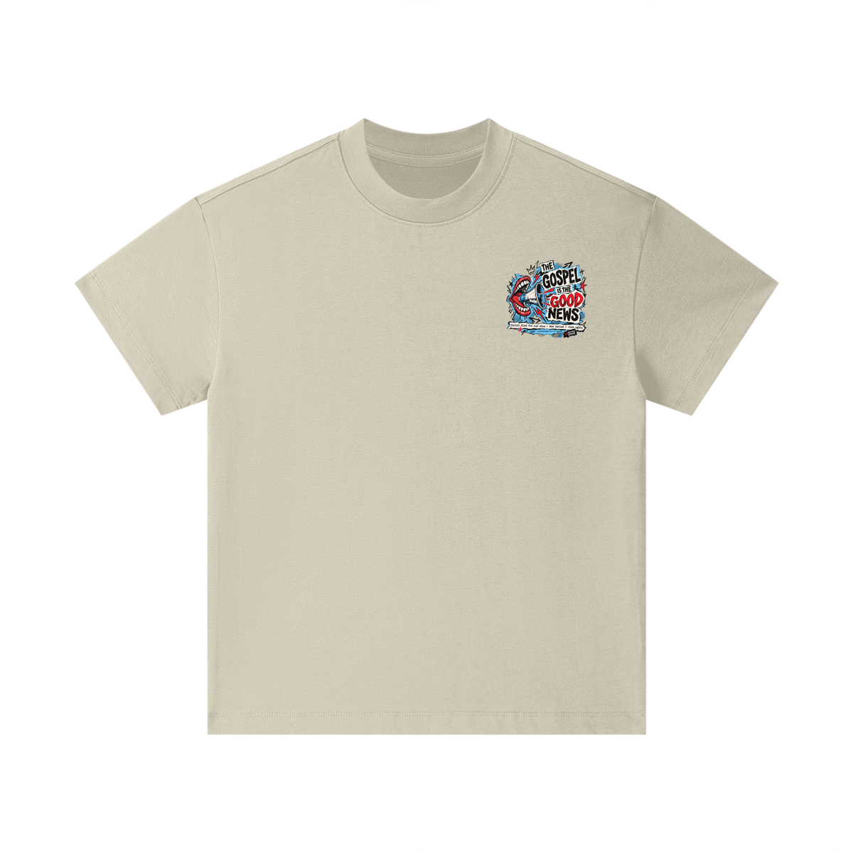 THE GOSPEL IS THE GOOD NEWS CHRIST DIED FOR OUR SINS . WAS BURIED . ROSE AGAIN -- 1 CORINTHIANS 15:1-4 -- Kids T-Shirt