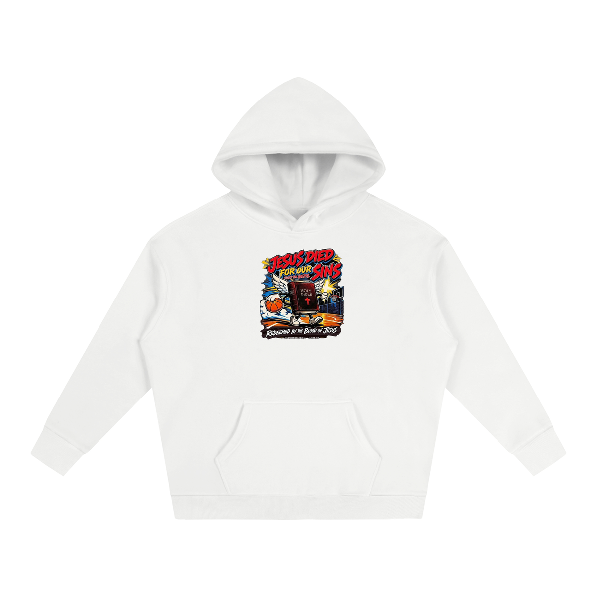 Jesus died for our sins that's the gospel redeemed by the blood of Jesus 1 Corinthians 15:1-3 . 1 John 1:7 Hoodie