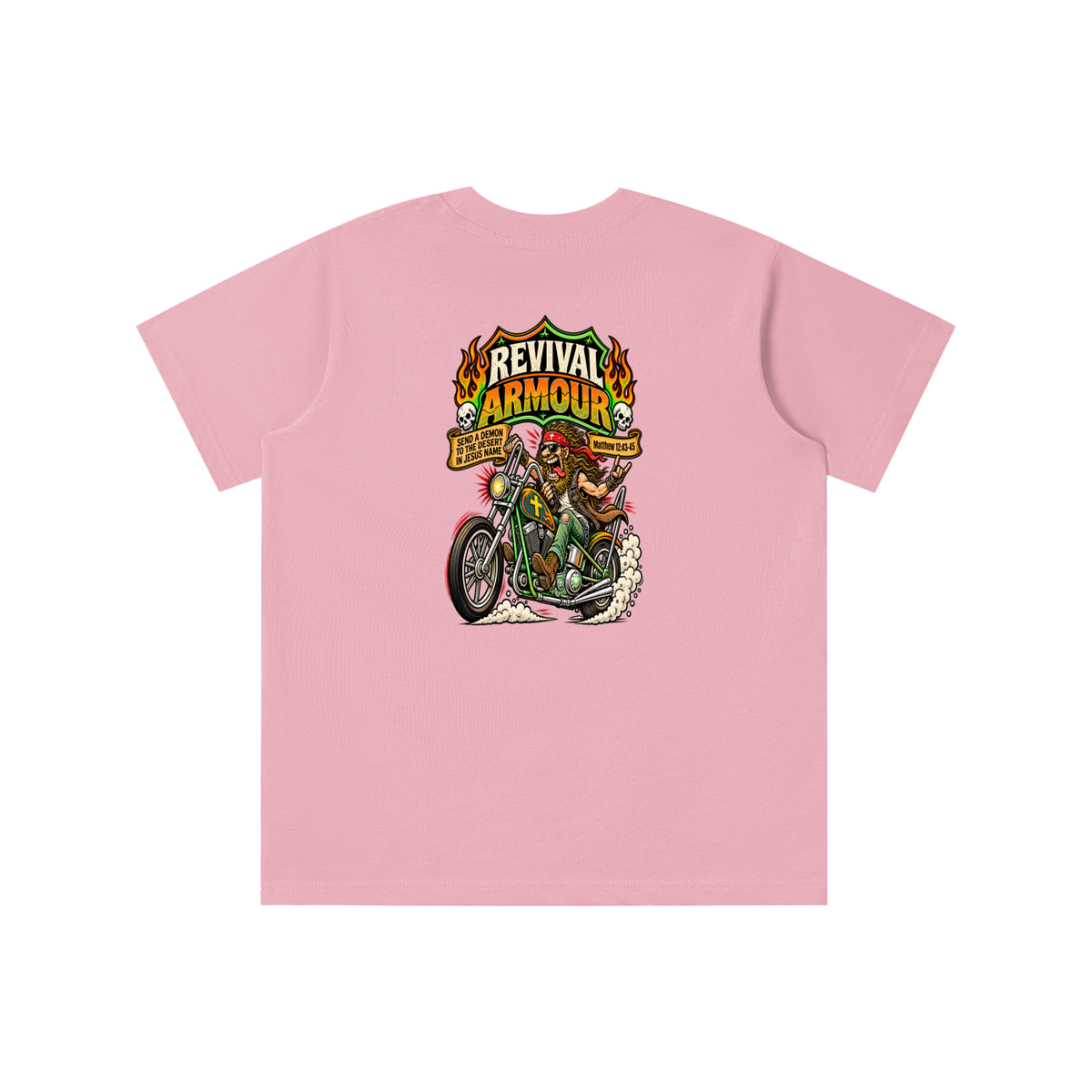 JESUS SAVES REVIVAL ARMOUR SEND A DEMON TO THE DESERT IN THE NAME OF JESUS youth T-shirt