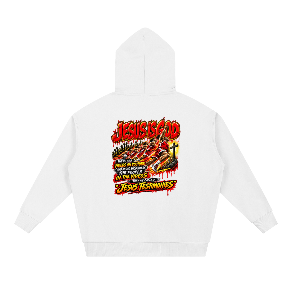 DEPENDENT ON JESUS CHRIST REVIVAL ARMOUR JESUS IS GOD THERE ARE VIDEOS ON YOUTUBE AND JESUS ENCOUNTERS THE PEOPLE IN THE VIDEOS THEY'RE CALLED "JESUS TESTIMONIES" Hoodie