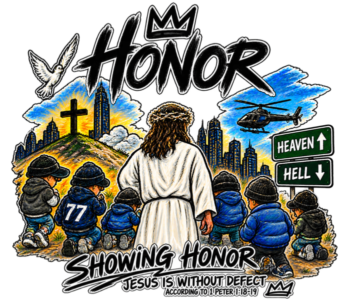 HONOR SHOWING HONOR JESUS IS WITHOUT DEFECT ACCORDING TO 1 PETER 1:18-19 Camo Hoodie