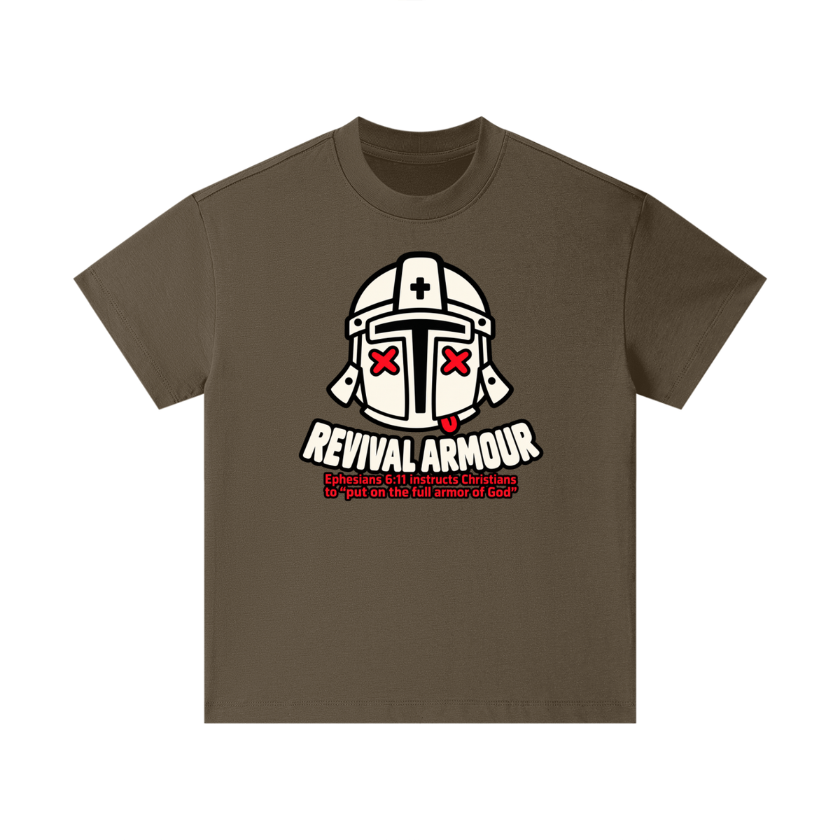 REVIVAL ARMOUR Ephesians 6:11 instructs Christians to "put on the full armor of God" Kids T-Shirt