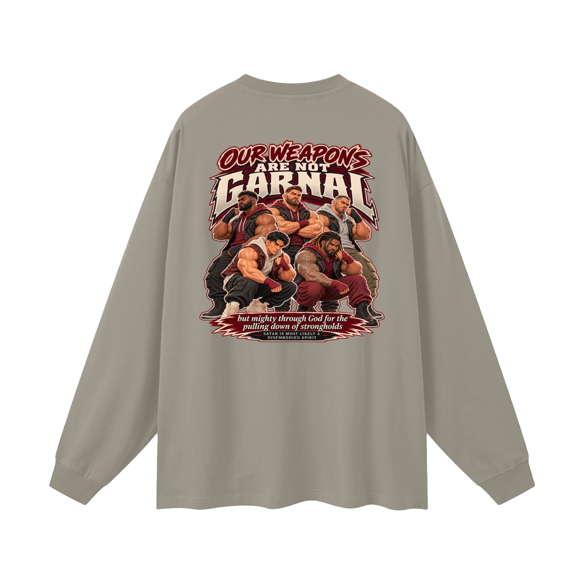 HUMANS ARE STUPID (Jeremiah 4:22) OUR WEAPONS ARE NOT CARNAL but mighty through God for the pulling down of strongholds SATAN IS MOST LIKELY A DISEMBODIED SPIRIT Long Sleeve T-Shirt