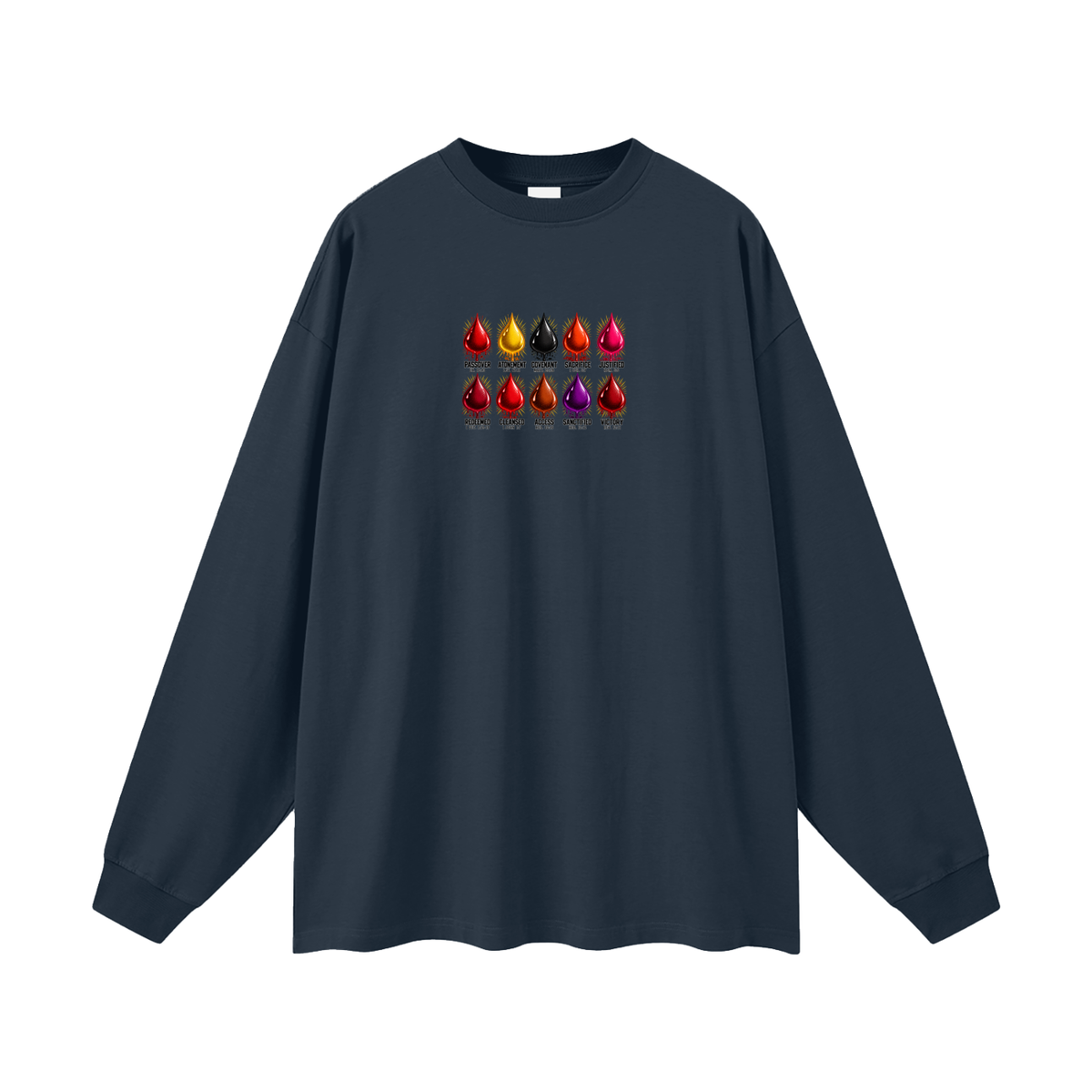 10 BLOOD LOGOS Long Sleeve T-Shirt
