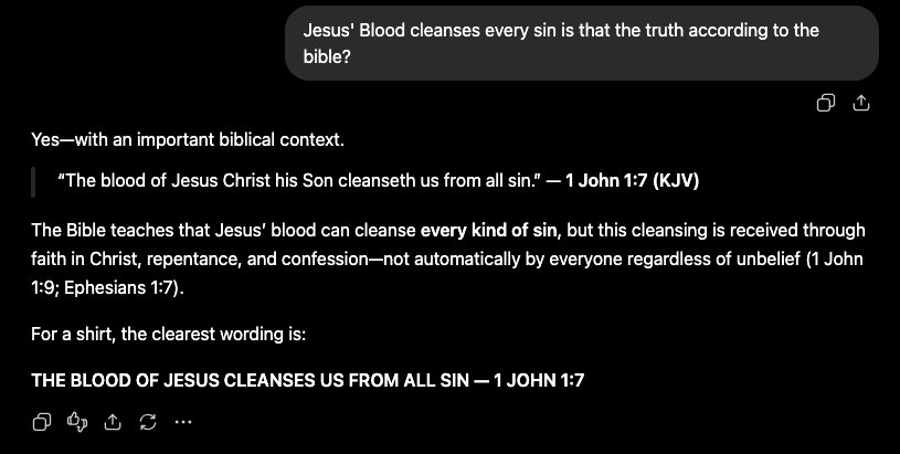 Jesus' Blood cleanses every sin Hoodie