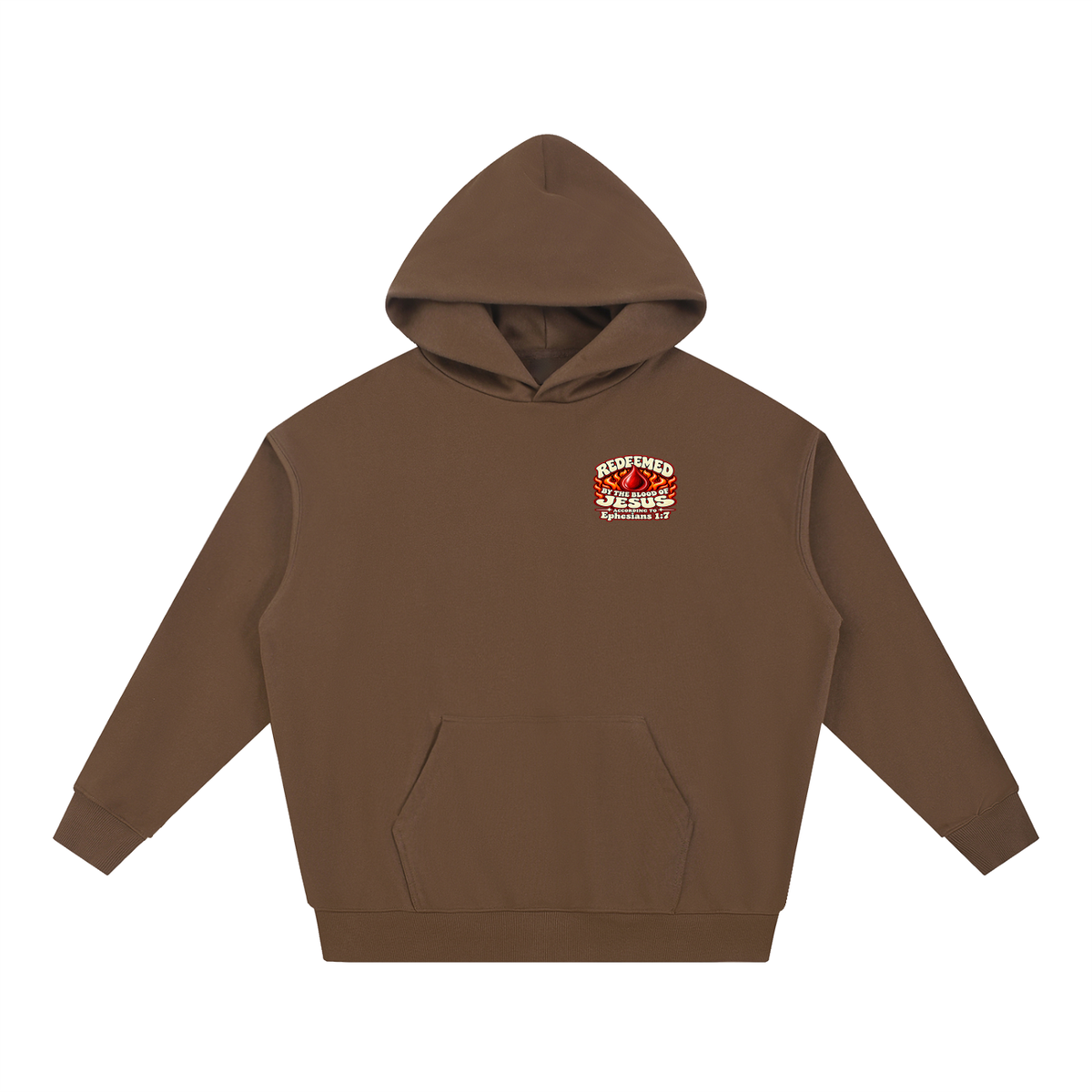 REDEEMED BY THE BLOOD OF JESUS ACCORDING TO EPHESIANS 1:7 IF YOU DON'T REPENT YOU'LL BURN FOREVER ACCORDING TO MARK 9:43-48 Hoodie
