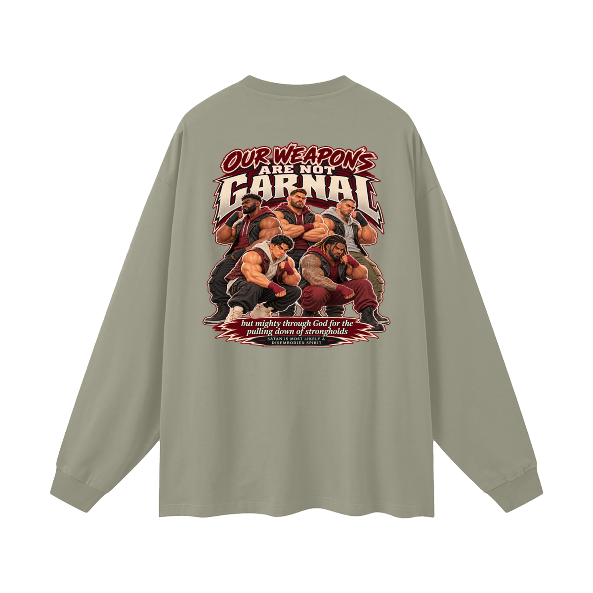 HUMANS ARE STUPID (Jeremiah 4:22) OUR WEAPONS ARE NOT CARNAL but mighty through God for the pulling down of strongholds SATAN IS MOST LIKELY A DISEMBODIED SPIRIT Long Sleeve T-Shirt