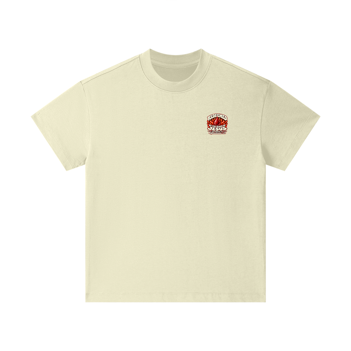 REDEEMED BY THE BLOOD OF JESUS ACCORDING TO EPHESIANS 1:7 IF YOU DON'T REPENT YOU'LL BURN FOREVER ACCORDING TO MARK 9:43-48 Kids T-Shirt