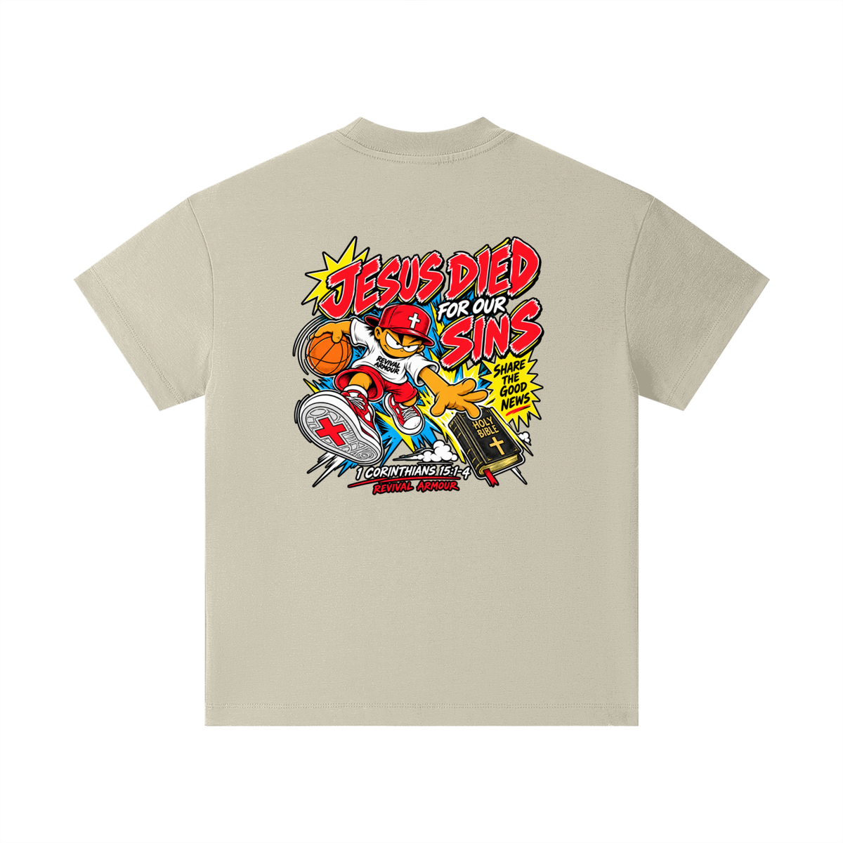 REVIVAL EST. 2026 ARMOUR JESUS DIED FOR OUR SINS Kids T-Shirt