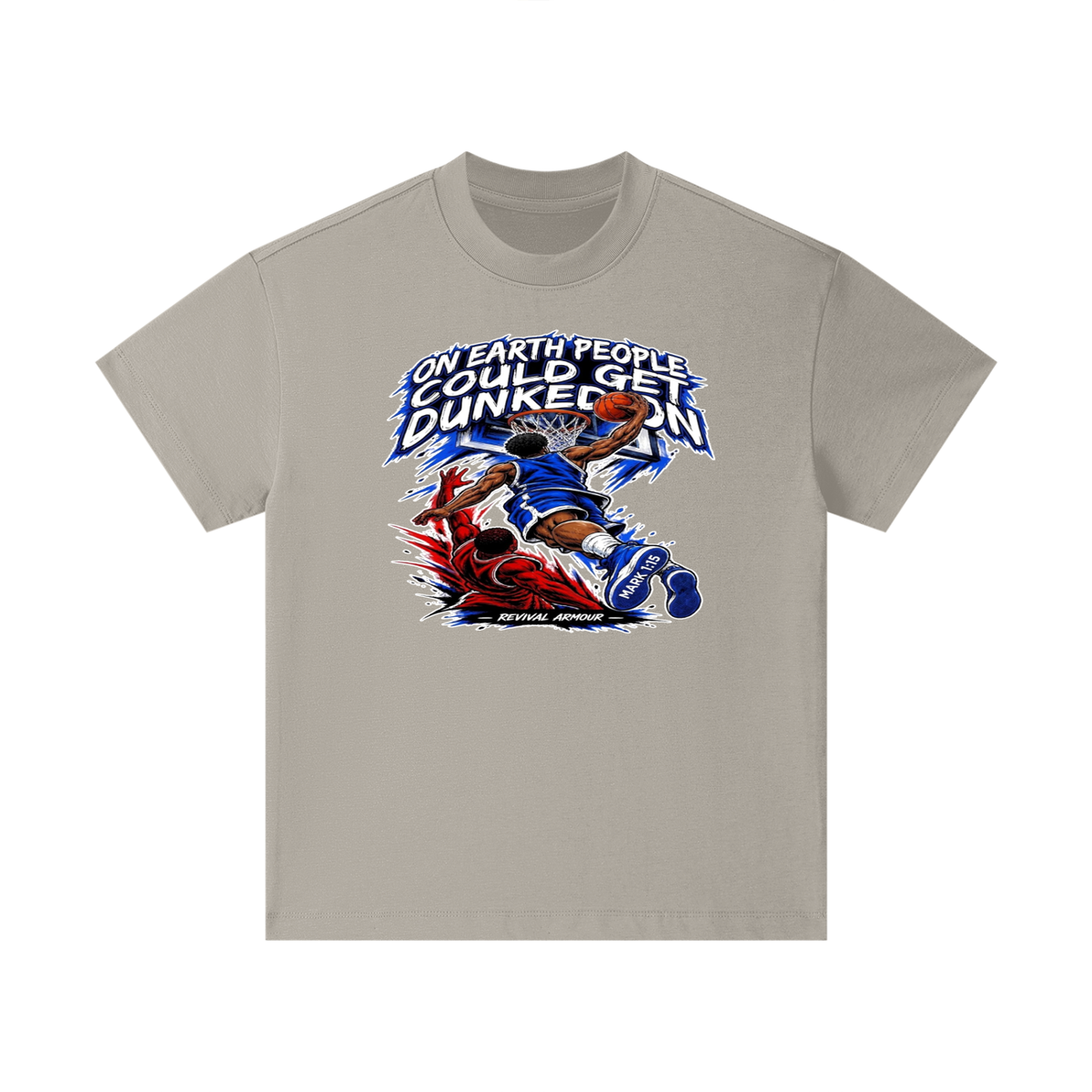 ON EARTH PEOPLE COULD GET DUNKED ON ( MARK 1:15 IS ON HIS SHOES ) Kids T-Shirt