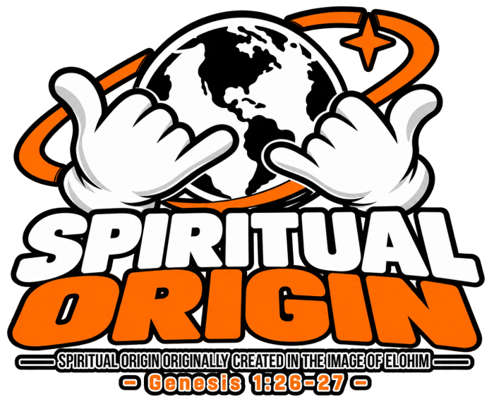 SPIRITUAL ORGIN SPIRITUAL ORGIN ORIGINALLY CREATED IN THE IMAGE OF ELOHIM - GENESIS 1:26-27 - T-Shirt