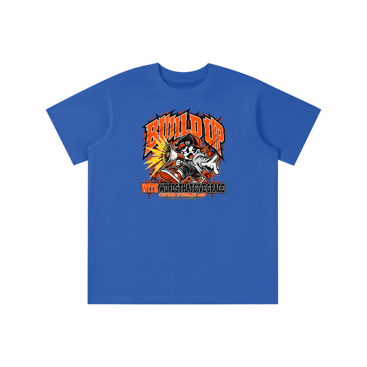 BUILD UP WITH WORDS THAT GIVE GRACE INSPIRED BY EPHESIANS 4:29 youth T-shirt