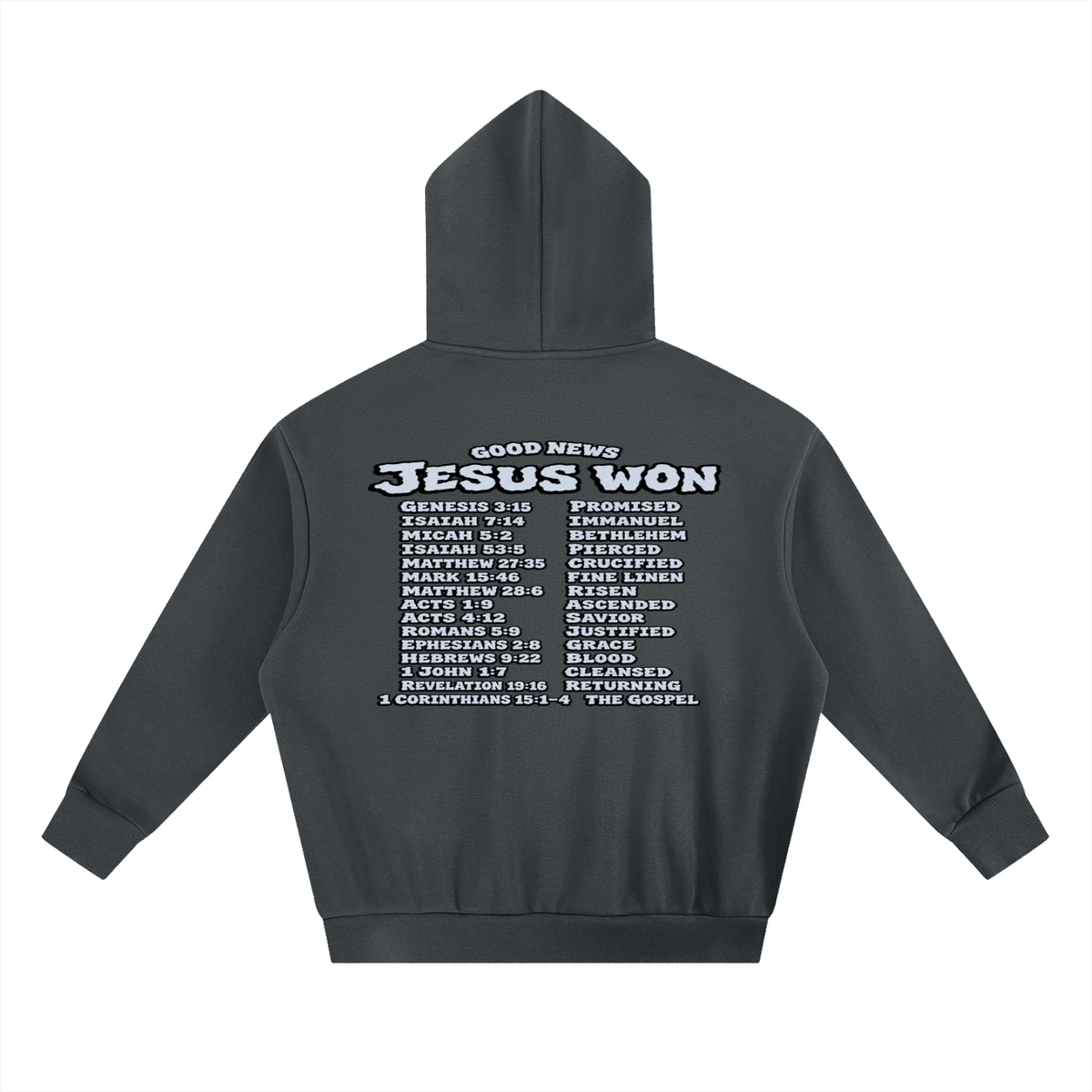 GOOD NEWS JESUS WON Hoodie
