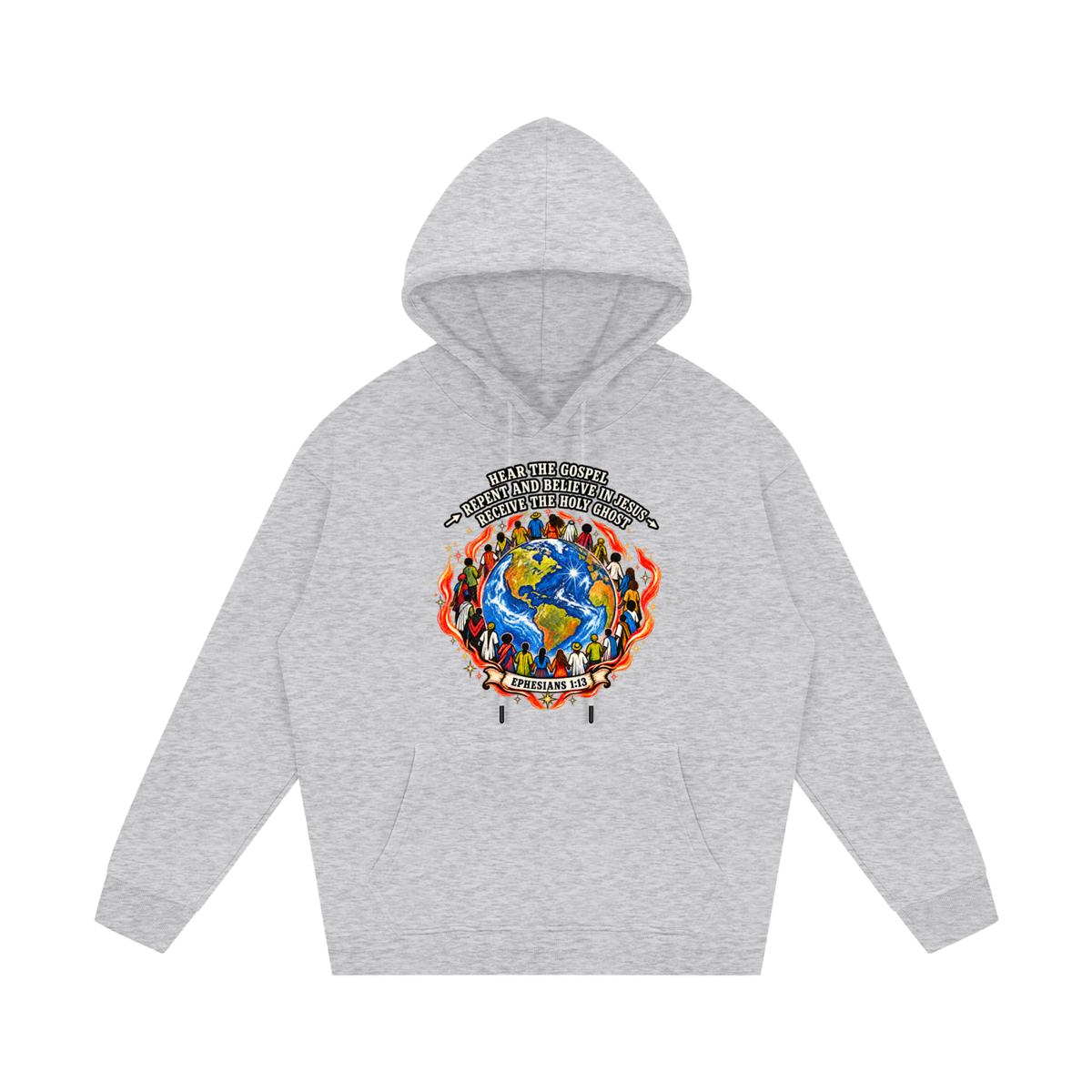 Hear the Gospel > repent and believe in Jesus > Receive the Holy Ghost Hoodie