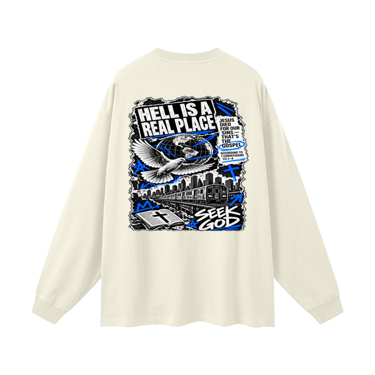 FISH FOR PEOPLE THAT'S A metaphor AND YOU COULD LEARN HOW TO CAST OUT DEMONS ON MICHAELJPHELPS.COM Long Sleeve T-Shirt